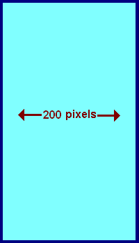 Example 200x350 pixel banner ad